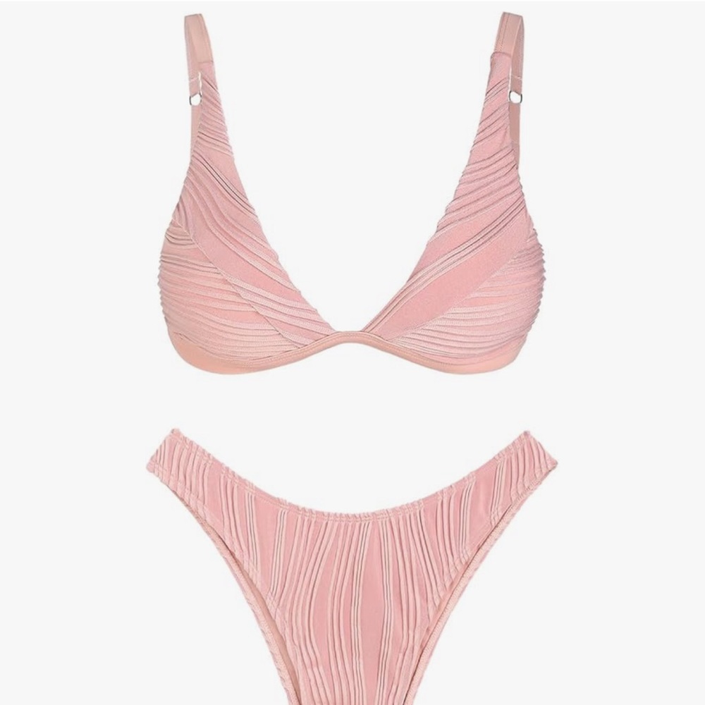 Zaful Pink Swimwear Set